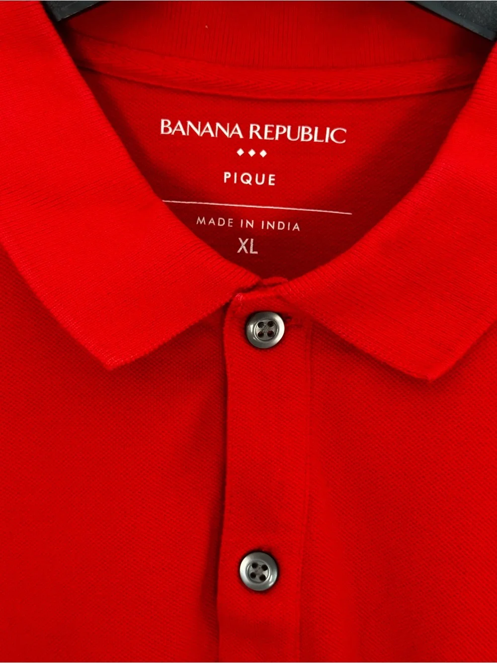 Banana Republic Men’s Two-Tone Polo – Red & Navy